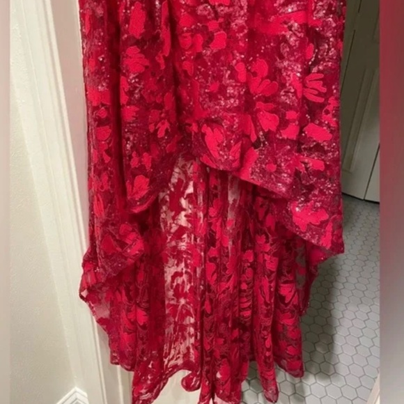 Eliza J red sequin high low dress - Picture 4 of 4